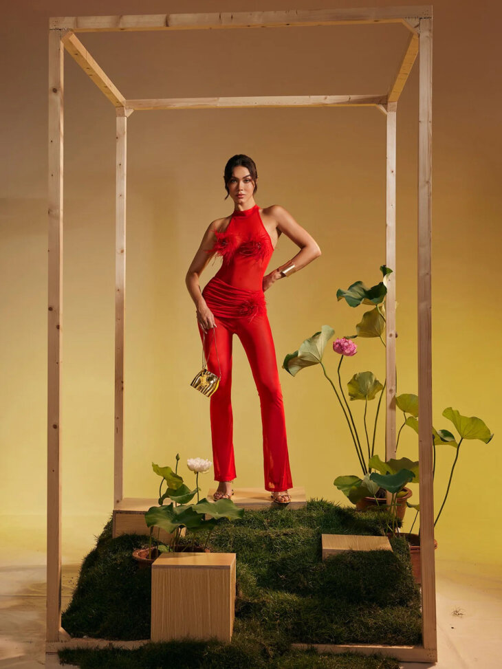Ensemble body en cristal plume Aisling – Image 5