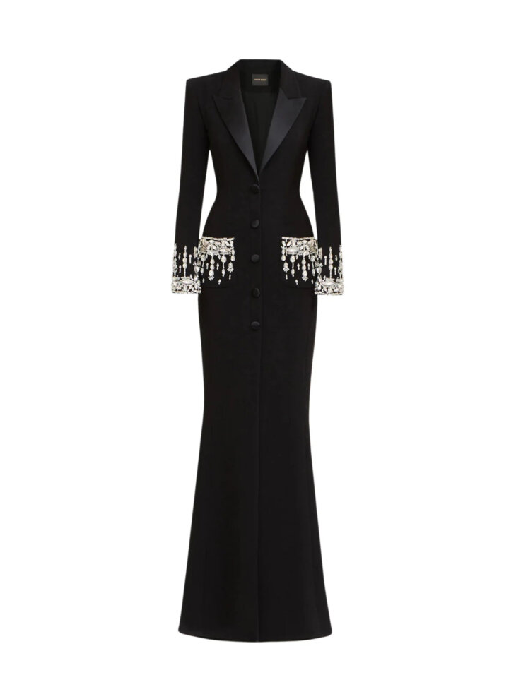 Robe blazer à strass Hassan