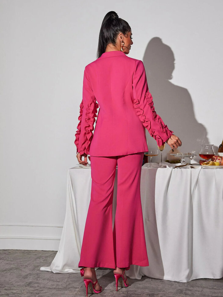 Ellasyn - Ensemble pantalon à volants et manches longues – Image 2