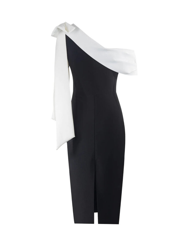 Robe bandage avec nœud asymétrique Tracy – Image 8