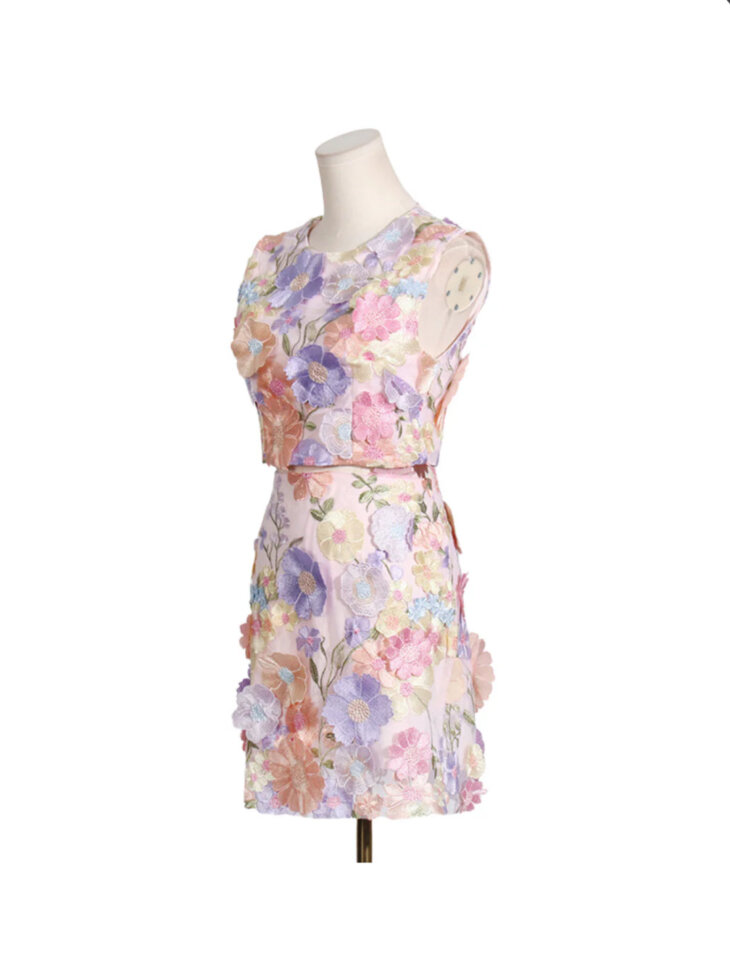 Ensemble jupe brodée florale Netuno – Image 5