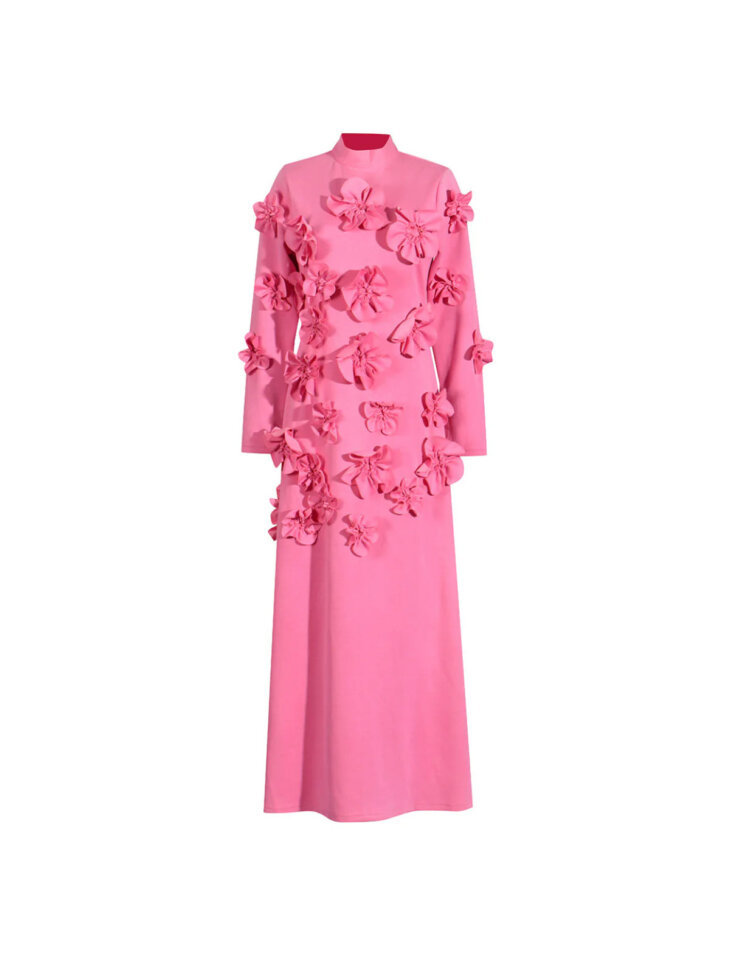 Robe longue fleurie à manches longues Liluri – Image 6