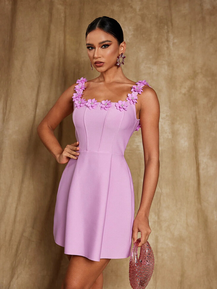 Uriah Col Carré Fleur – Image 4