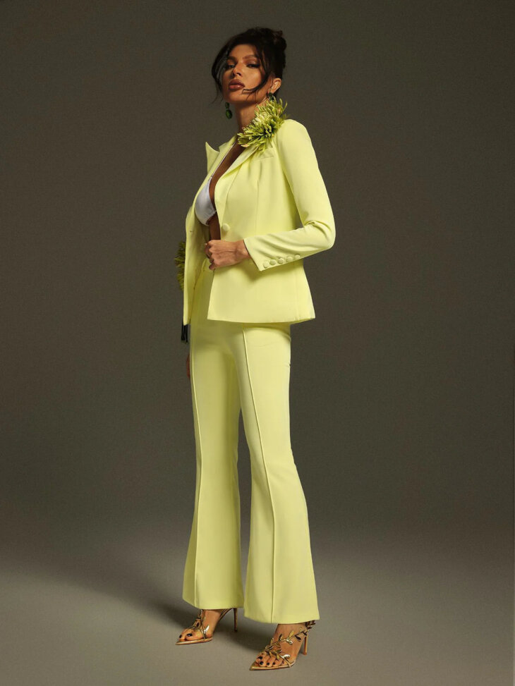 Ensemble blazer fleuri à manches longues Jamaun – Image 3