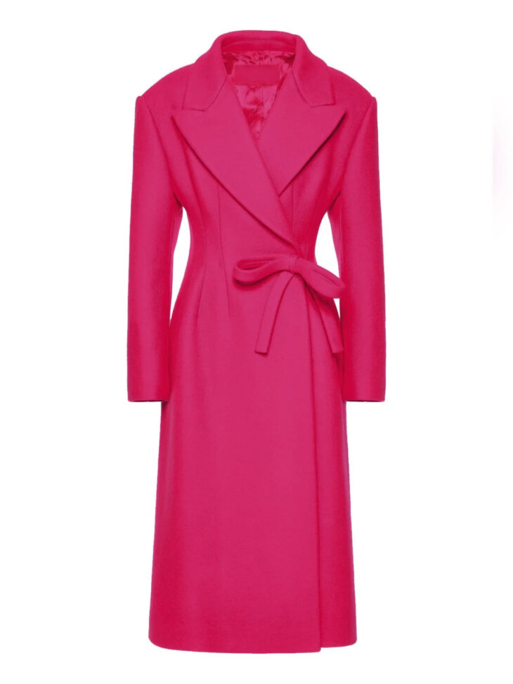 Manteau en laine à nœud Zeta – Image 4