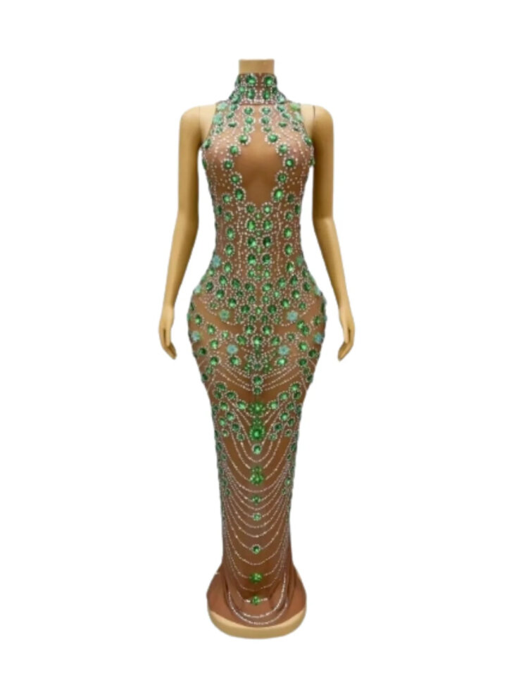 Ahava - Robe longue ornée de strass – Image 5