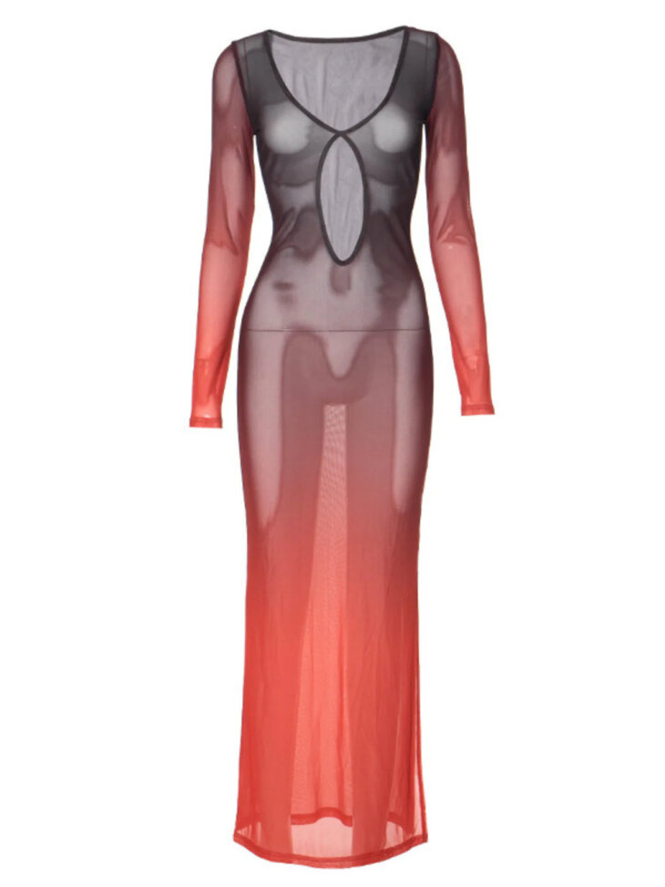 Robe en maille découpée Sian Ombre – Image 6