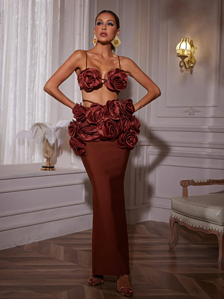 Ensemble jupe bandage à fleurs Irma – Image 3