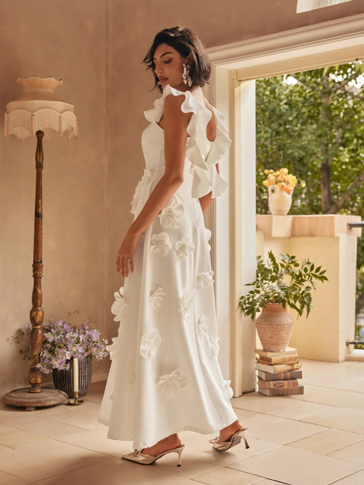 Robe longue fleurie sans manches Careaga – Image 2