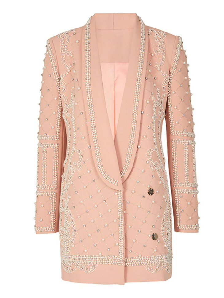 Blazer orné de perles Minahil – Image 6