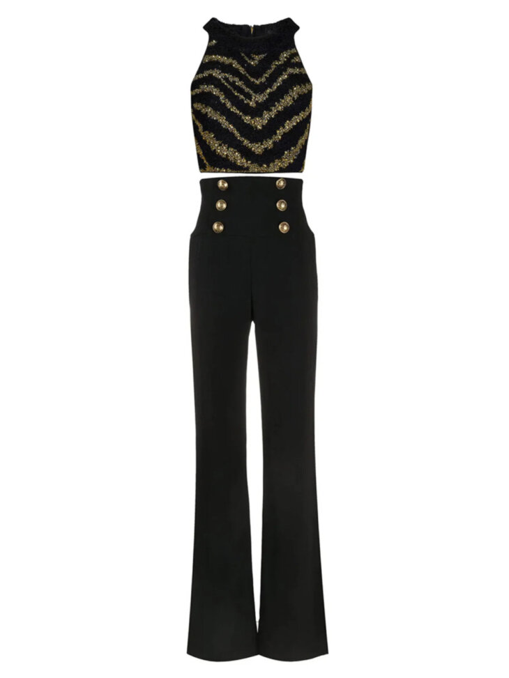 Ensemble pantalon à boutons en strass Nodin – Image 6