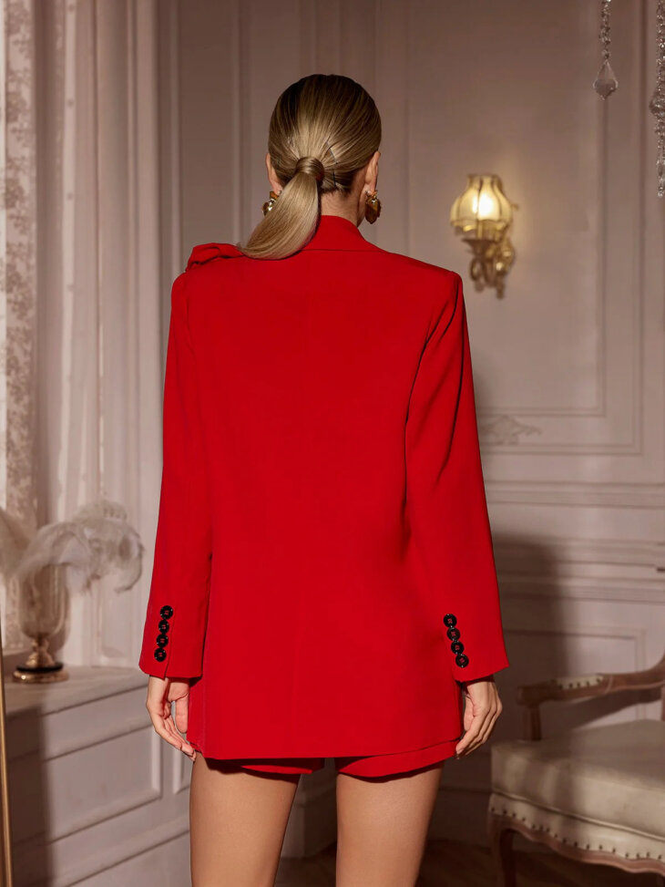 Ensemble blazer fleuri à manches longues Tambi – Image 2
