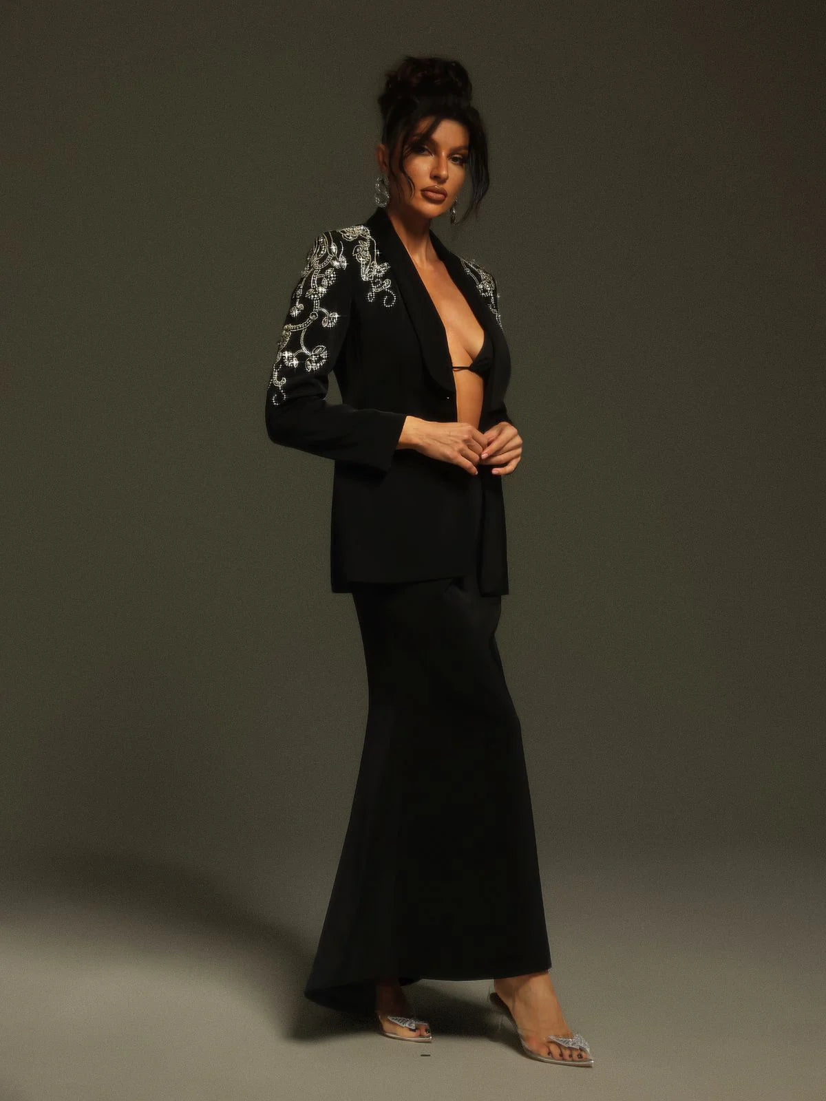 Ensemble blazer à strass et manches longues Charelle – Image 5