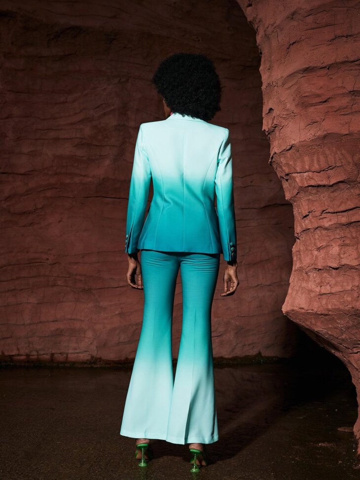 Ensemble blazer ombré Gia en vert – Image 3