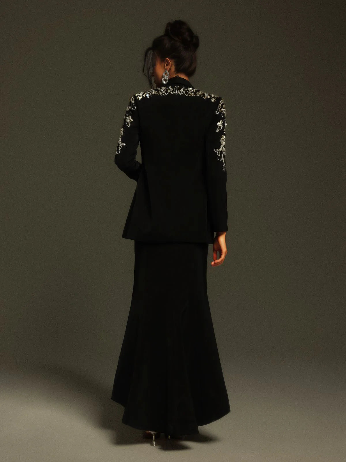 Ensemble blazer à strass et manches longues Charelle – Image 2