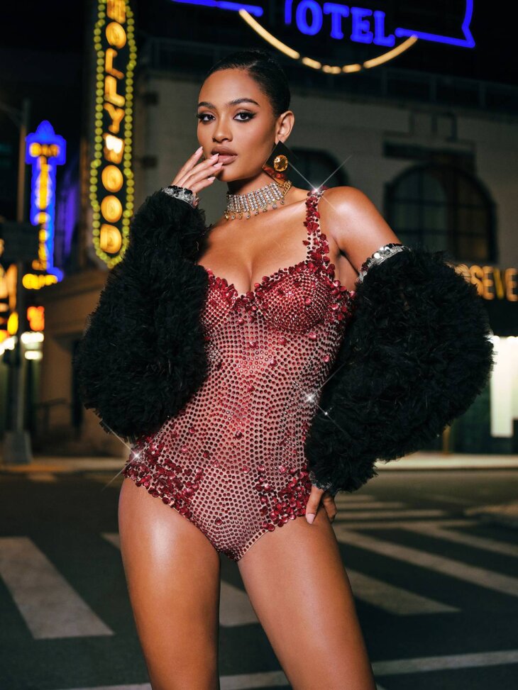 Body Jodelle à sequins et strass – Image 3