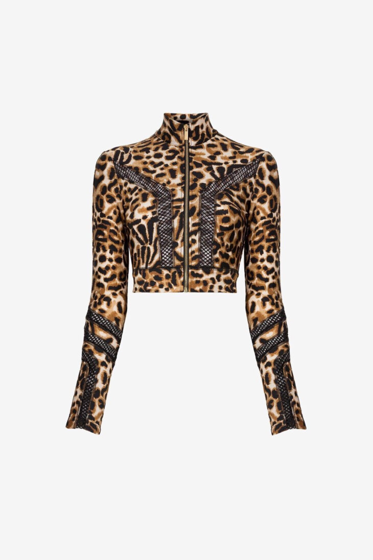 Just Cavalli Veste de survêtement à imprimé Jaguar – Image 3