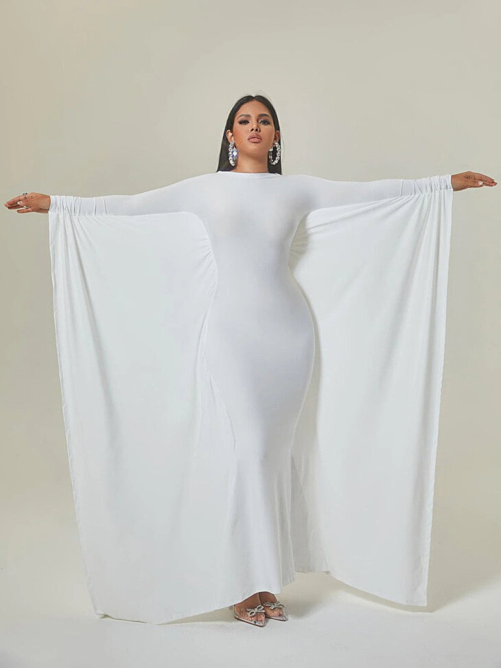 Robe longue à manches dolman Eirene – Image 4