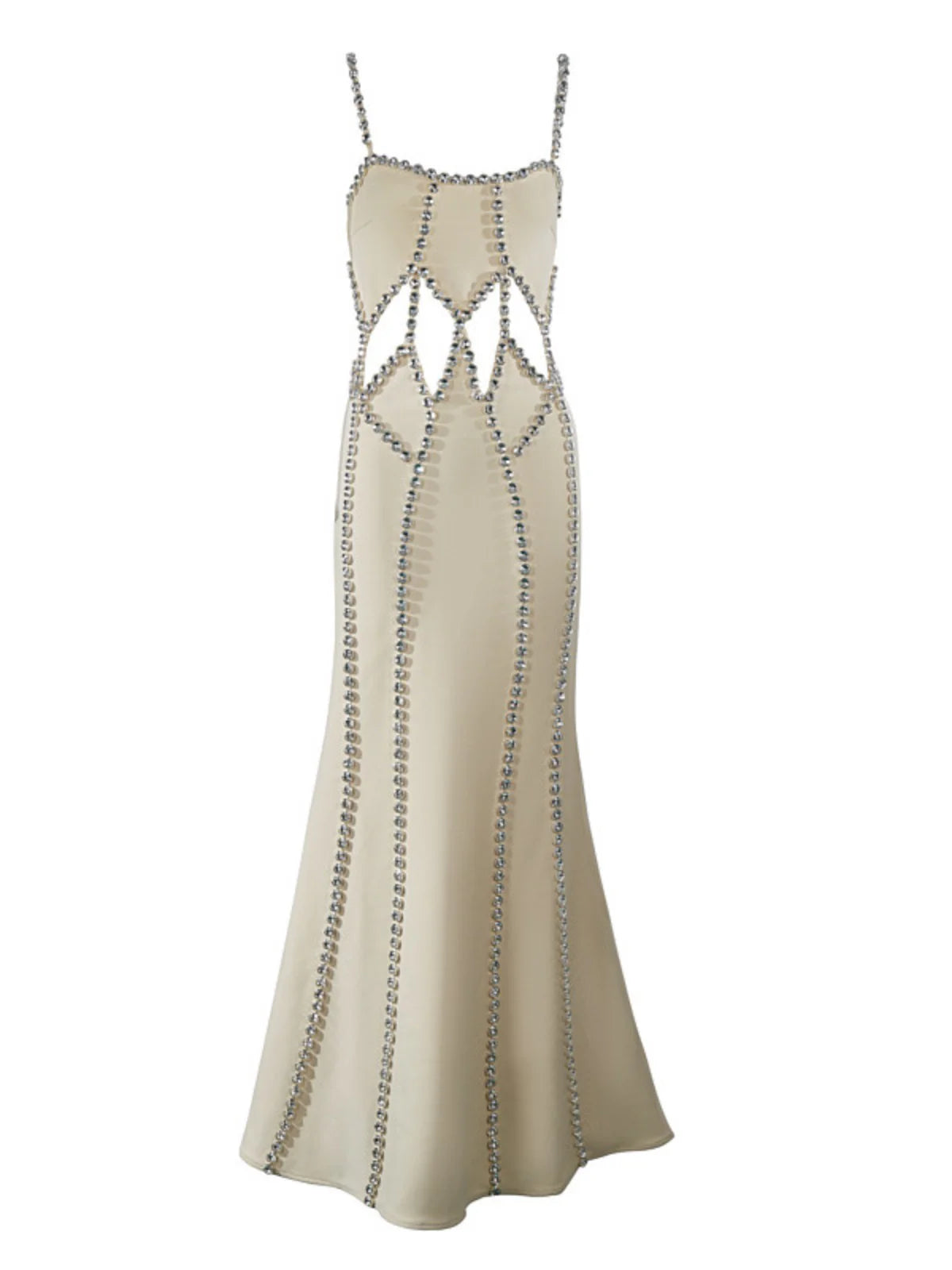 Robe bandage à découpes en cristal spaghetti Dario – Image 5