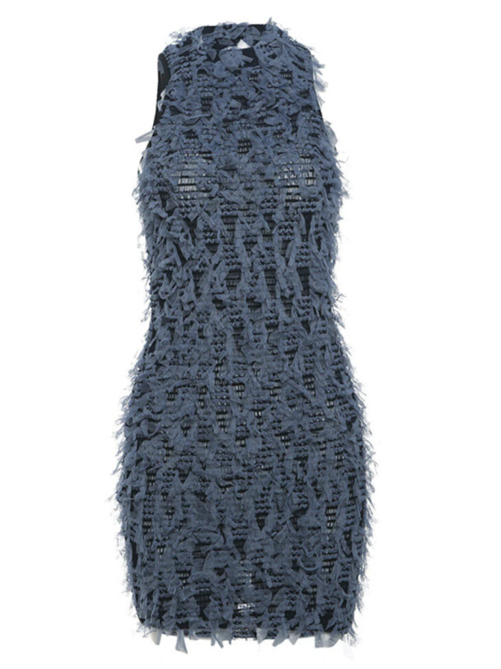 Mini-robe creuse à col montant Arlo – Image 7