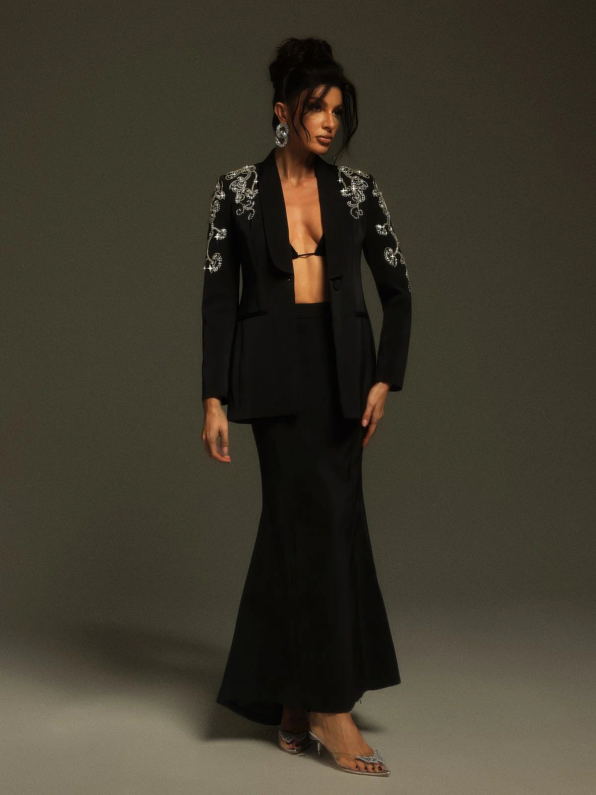 Ensemble blazer à strass et manches longues Charelle – Image 4