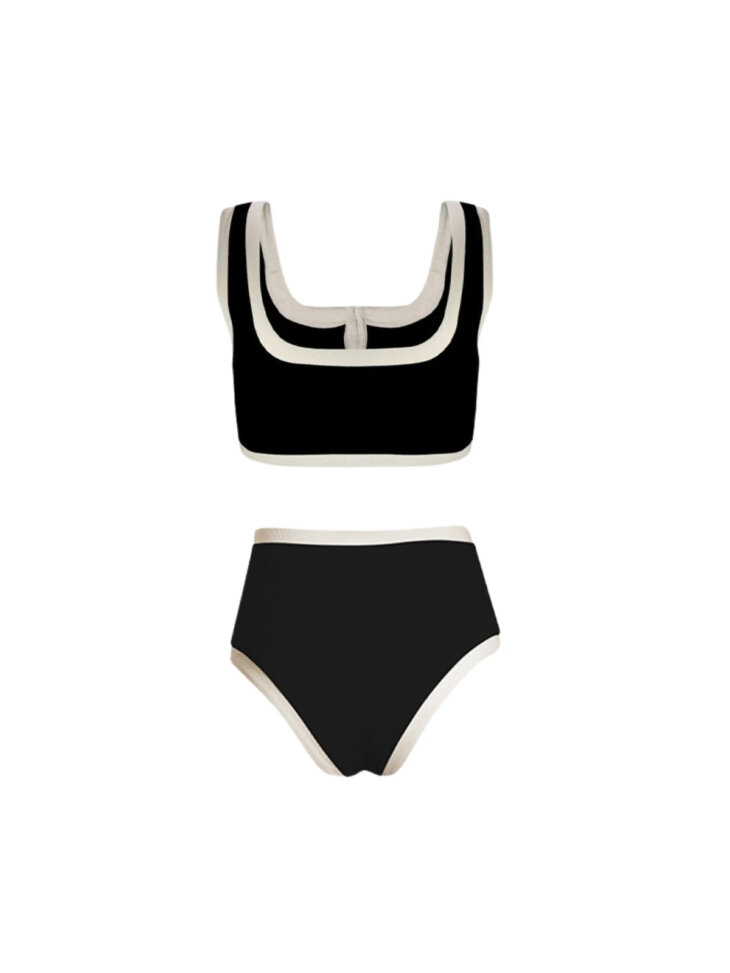 Jacoby - Ensemble bikini deux pièces à boutons - Noir – Image 8