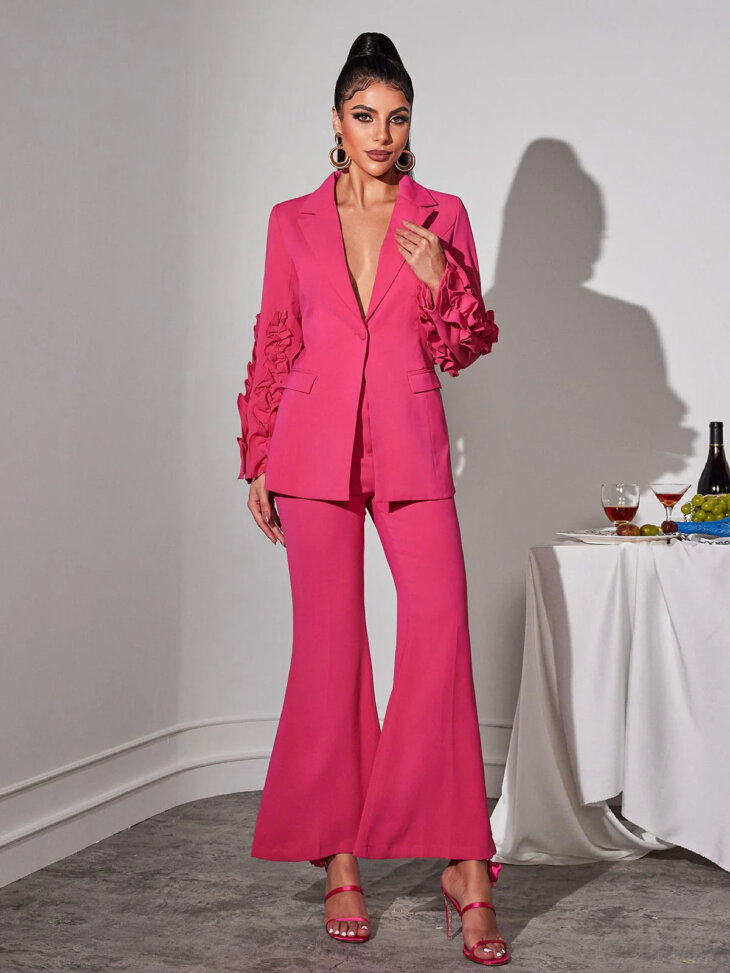 Ellasyn - Ensemble pantalon à volants et manches longues – Image 5
