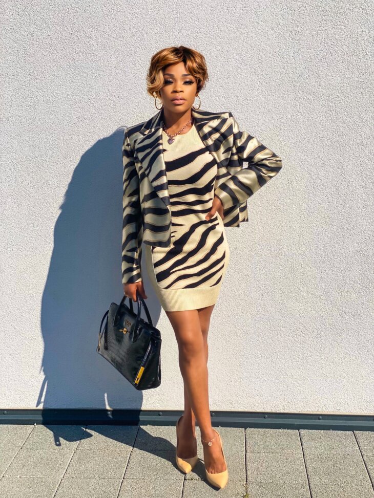 robe sans manches à imprimé animalier – Image 3